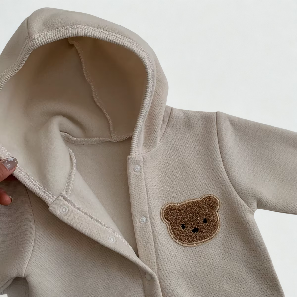 BearySnug Teddy Bear Hooded Romper
