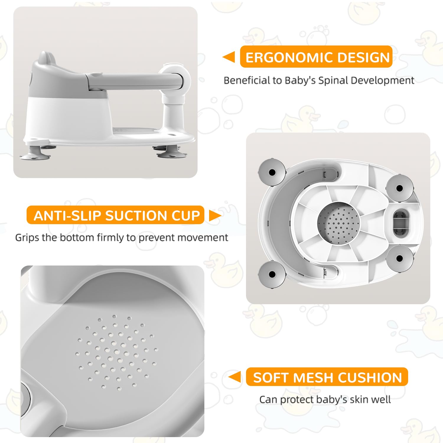 CozyCubz BearHug Baby Bath Seat