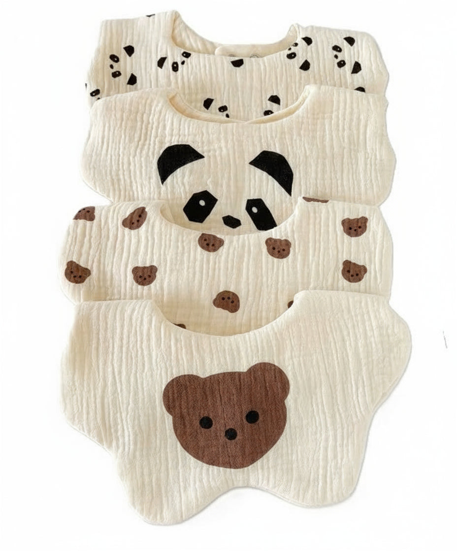 CozyCubz CleanBears Muslin Baby Bib